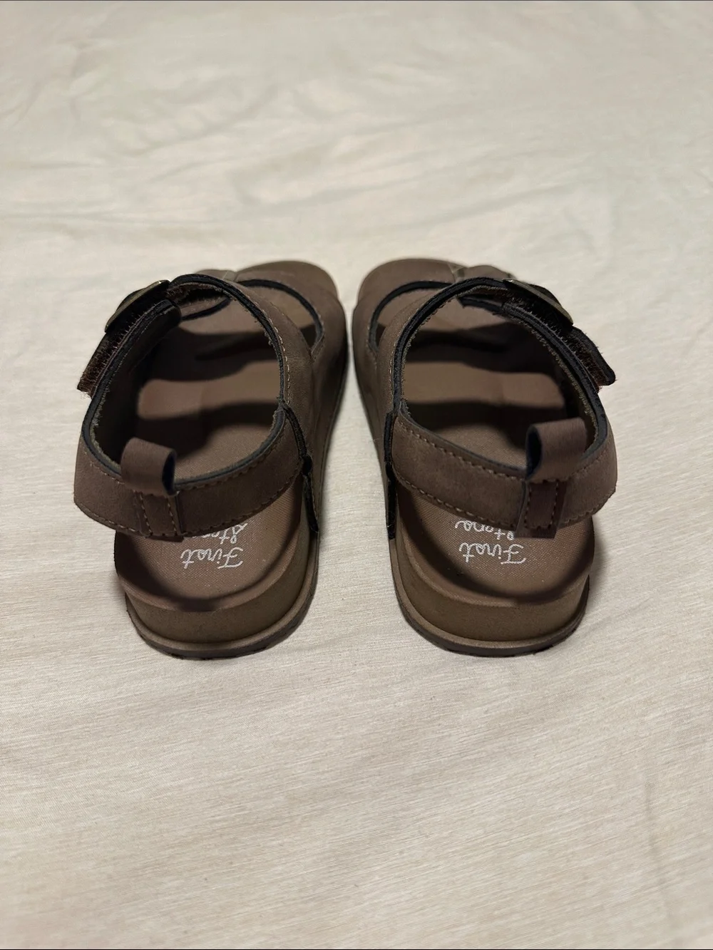 Toddler Brown Buckle Sandals